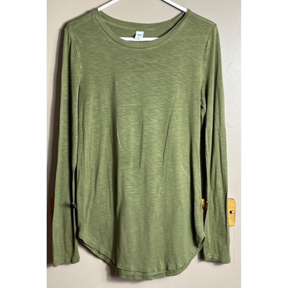 Old Navy 2 Tops Bundle Green Blue Knit Lounge Casual Basic Womens M - Picture 2 of 8